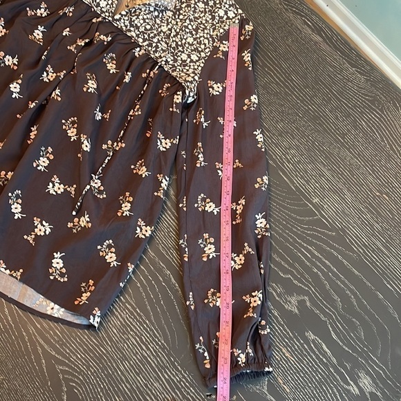 MATILDA Jane - The Breezeway Blouse black grey floral top shirt women’s NWT sz S - Picture 9 of 11